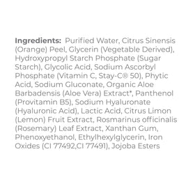 Peeling Éclat Instantané à la Vitamine C, 231g avec accessoires de soin