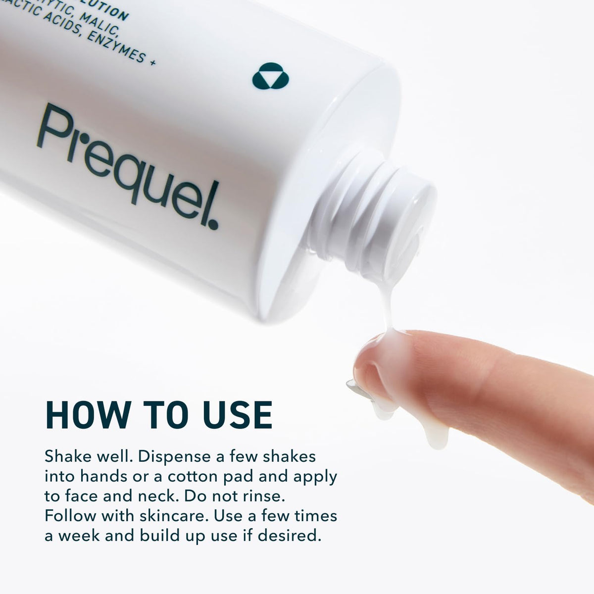 Peeling visage Prequel 7,6oz sur une surface blanche