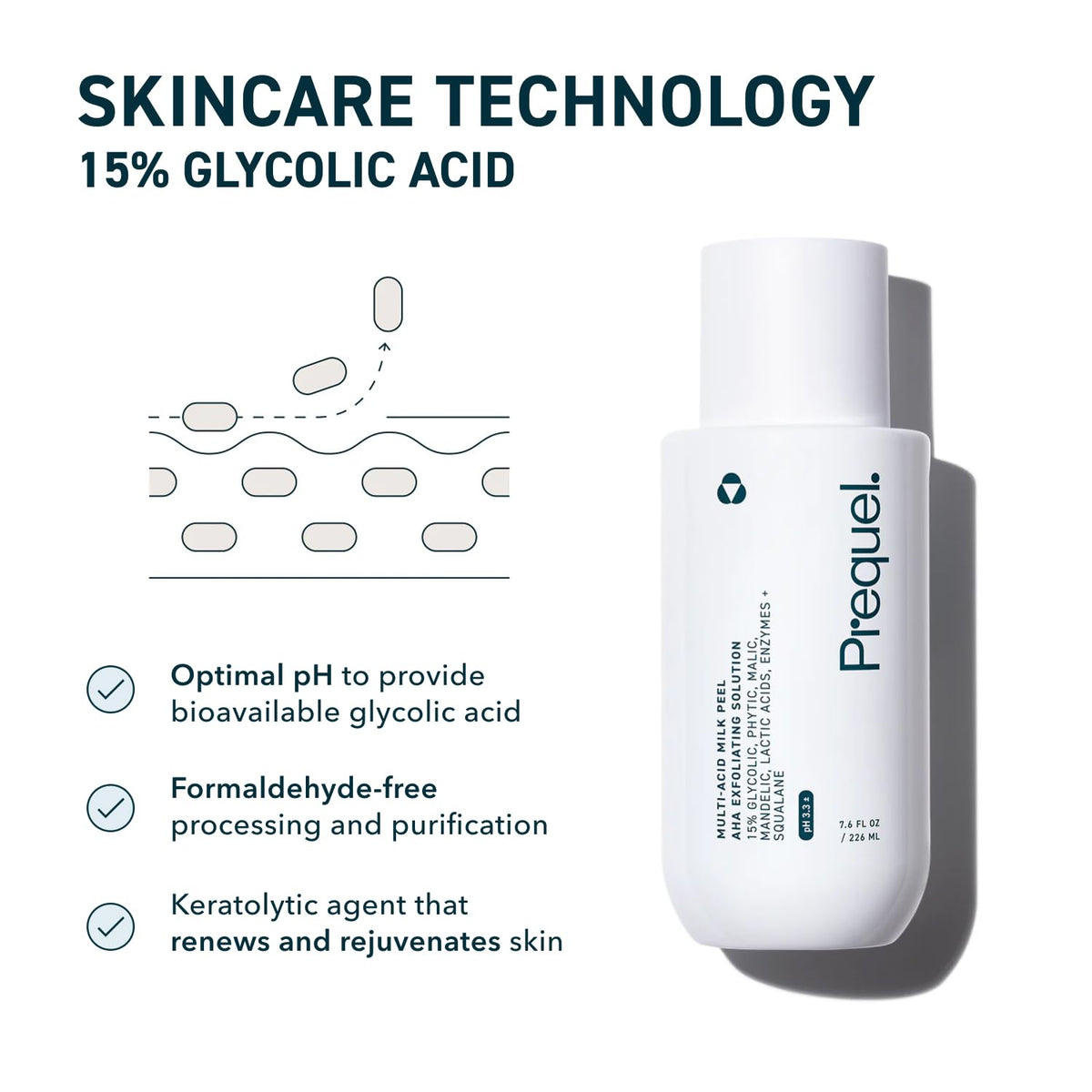 Peeling visage Prequel utilisé sur le cou et le visage