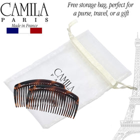 Peigne à cheveux Camila utilisé pour un chignon élégant