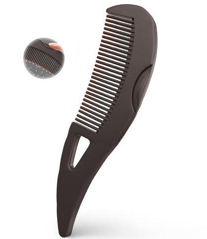 Peigne anti-pelliculaire EHBELIF vue de face avec dents creuses