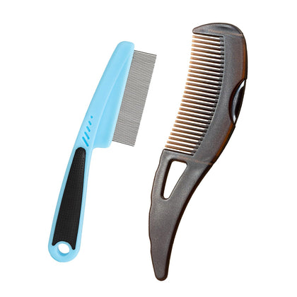 Peigne anti-pelliculaire en acier inoxydable AMZWISH, vue de face