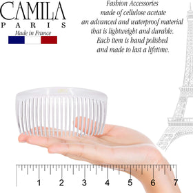 Peigne Camila en acétate de cellulose avec 23 dents