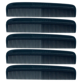 Peigne de poche G.B.S noir avec dents arrondies