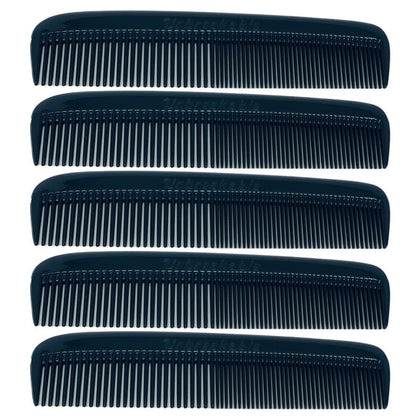 Peigne de poche G.B.S noir avec dents arrondies