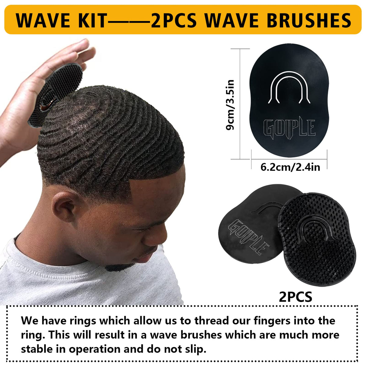 Peigne de poche inclus dans le kit Goiple 360 Wave