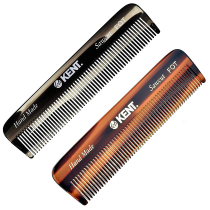 Peigne de poche KENT 113 mm avec dents arrondies pour cheveux