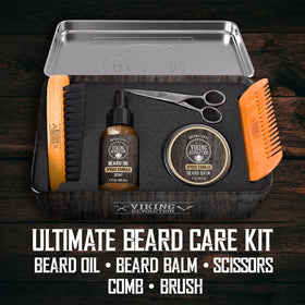 Peigne double face du kit de soins de barbe Viking Revolution