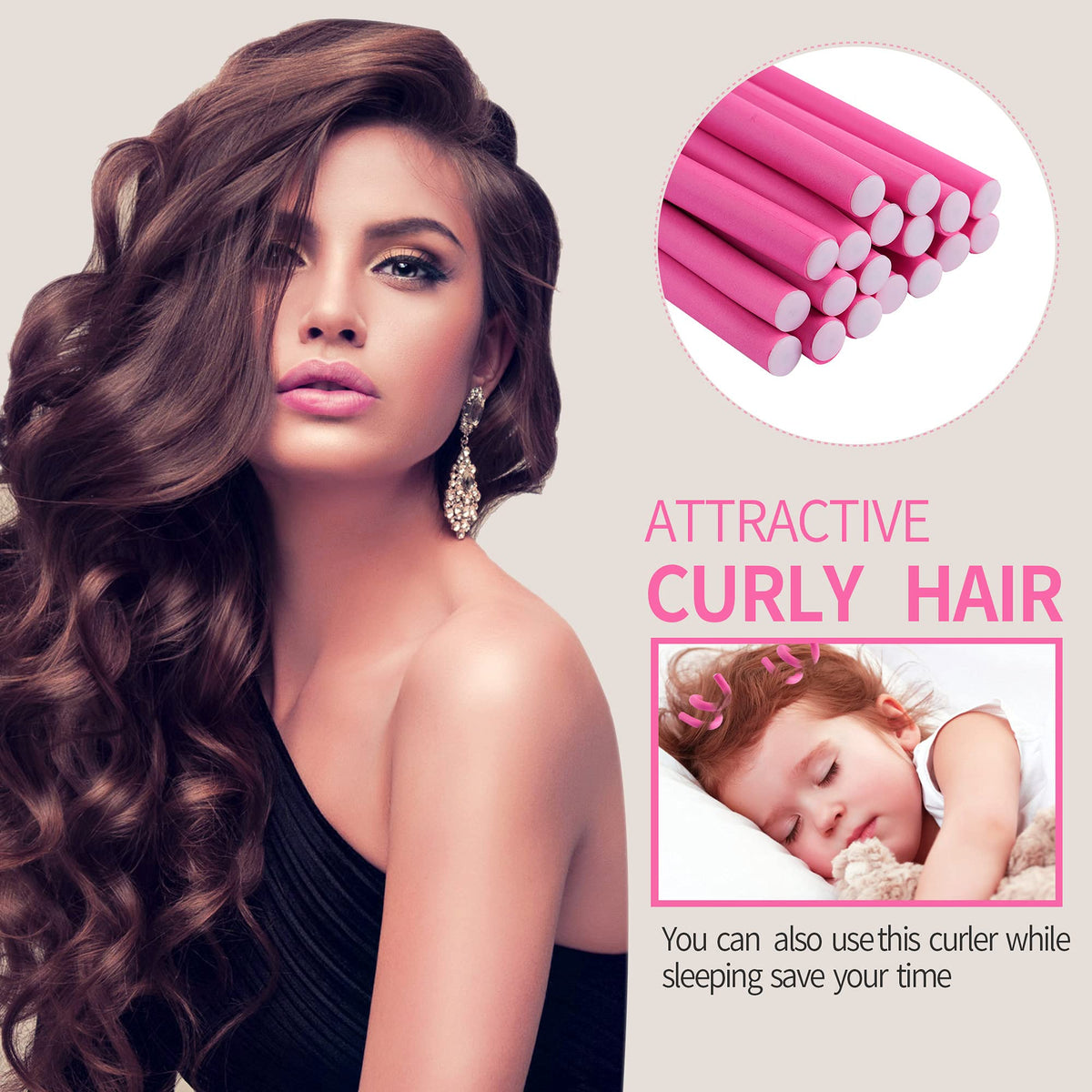 Peigne en acier pink de l'ensemble de rouleaux Buytta