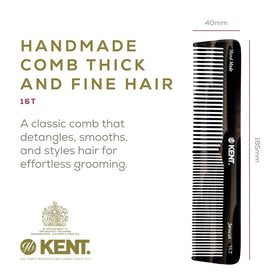 Peigne KENT 16T-16TG sur fond blanc avec éclairage naturel