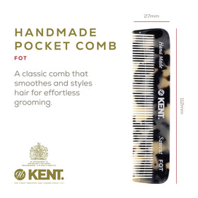 Peigne KENT en acétate de cellulose, vue latérale