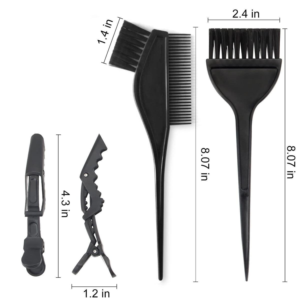 Peigne-pinceau du kit de teinture Yexixsr