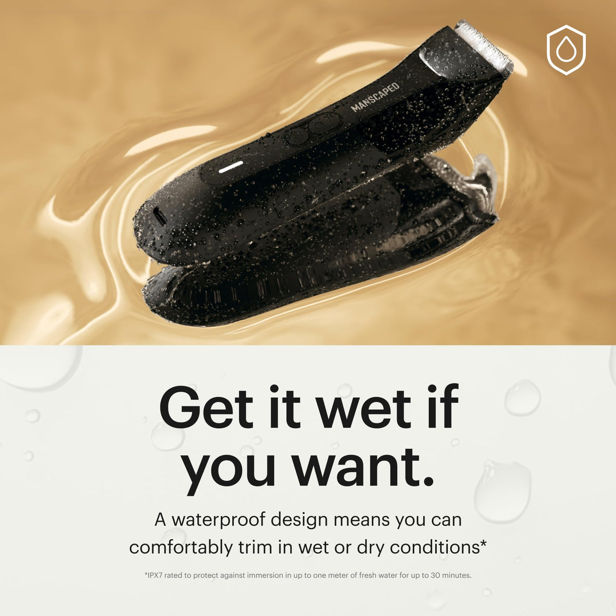 Peignes ajustables de la tondeuse MANSCAPED pour différents niveaux de coupe