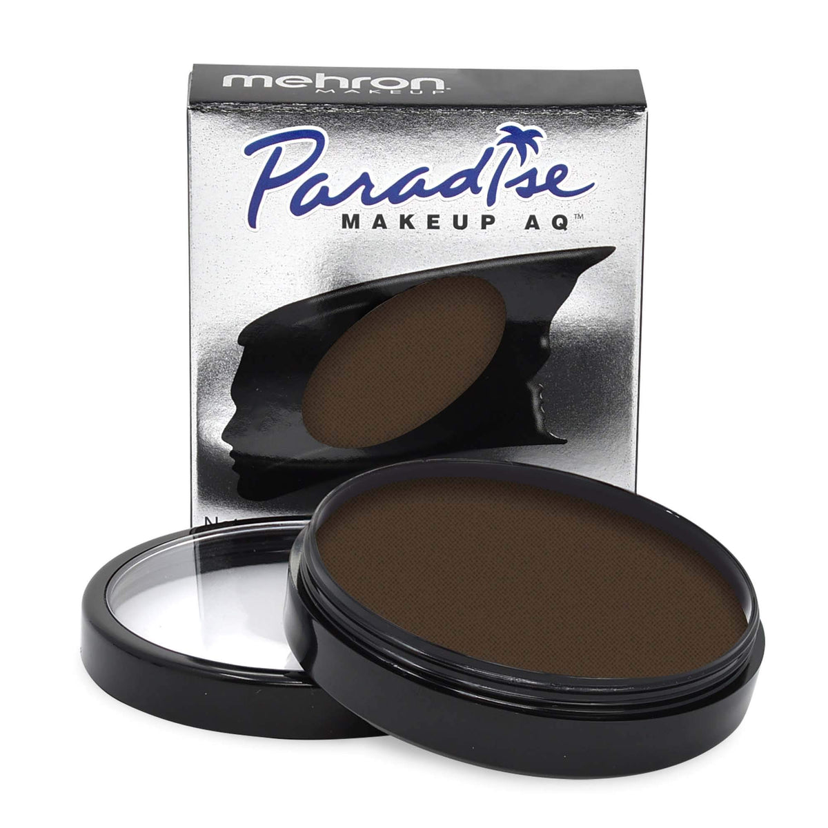 Peinture corporelle Mehron Paradise AQ brun foncé vue de face
