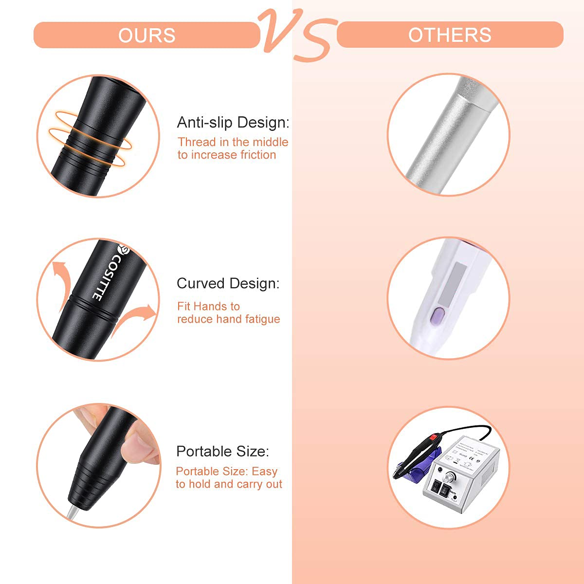 Perceuse à ongles COSITTE connectée à un ordinateur portable