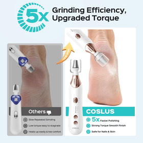 Perceuse à ongles COSLUS avec lumière LED intégrée