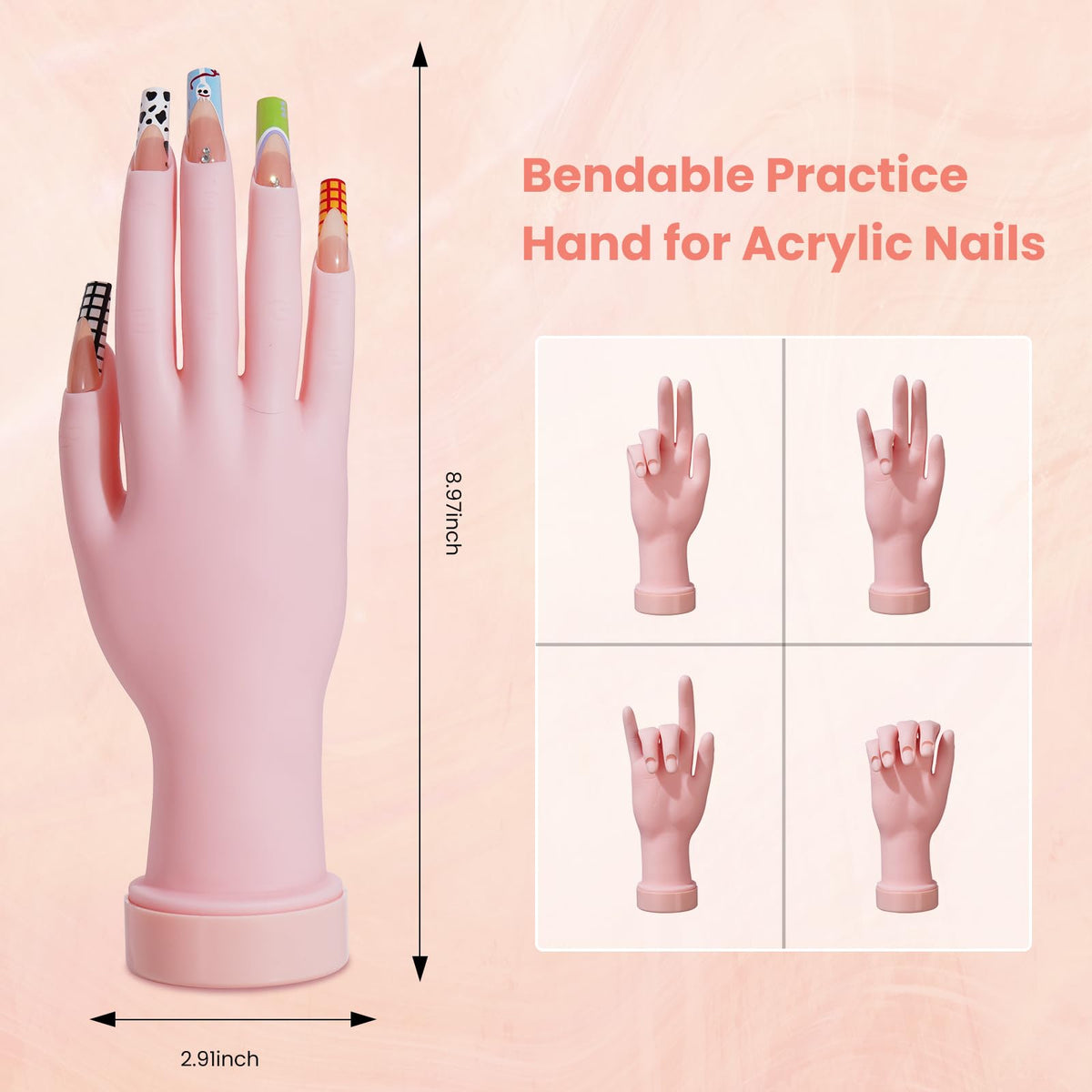 Perceuse à ongles multifonction avec embouts variés
