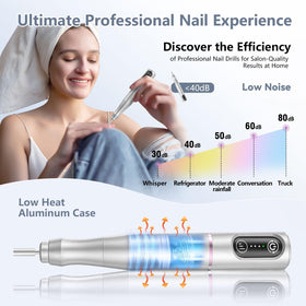 Perceuse à ongles TUOBEO avec différents embouts