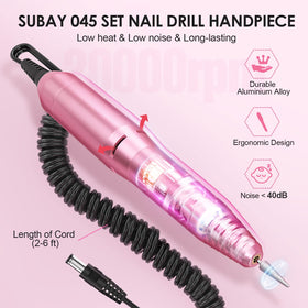 Perceuse SUBAY en utilisation sur des ongles