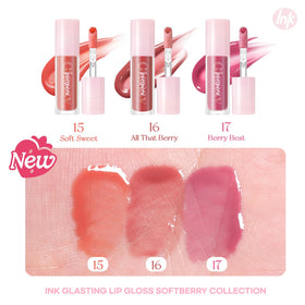 Peripera Ink Glasting Gloss à Lèvres 017 Berry Best texture sur les lèvres