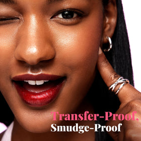 Peripera Ink Peel Off Lip Stain 01 BLACK CHERRY après retrait