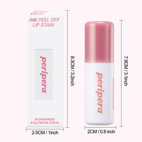 Peripera Ink Peel Off Lip Stain 02 Dear Rose used in daily routine