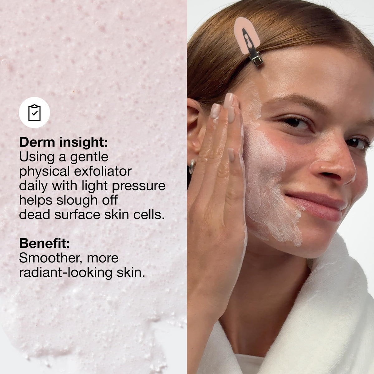 Perles de bambou dans le gel nettoyant exfoliant Clinique