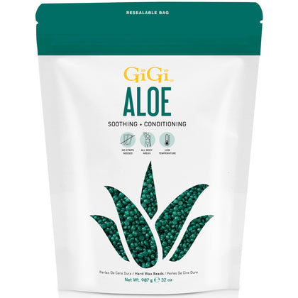 Perles de cire dur GIGI Aloe Vera 966g vue de face