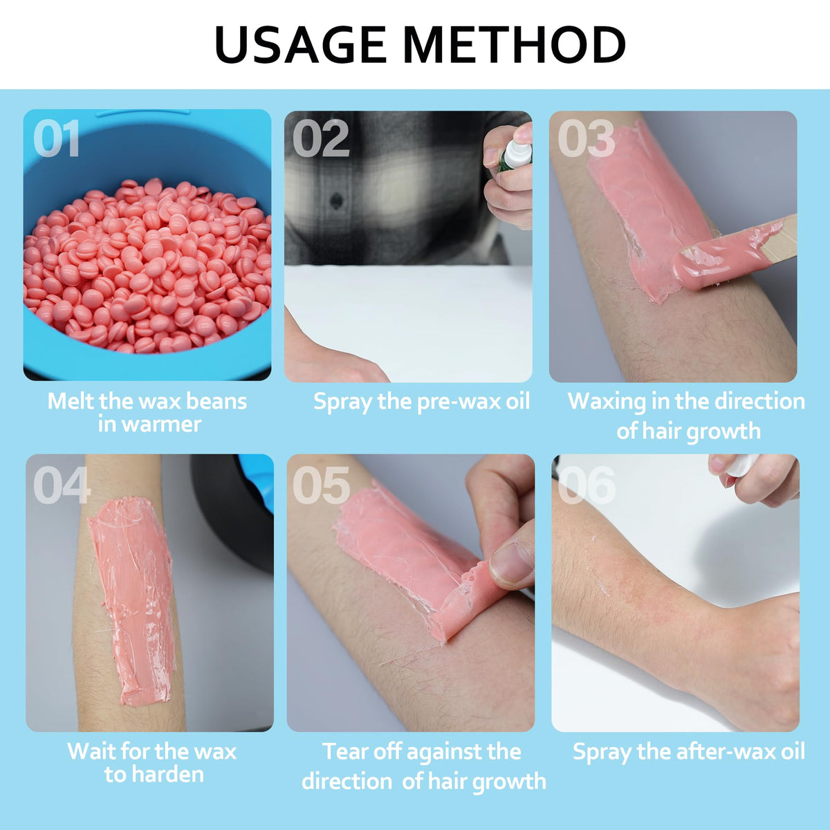 Perles de cire durcie EARAYWAX en sachet