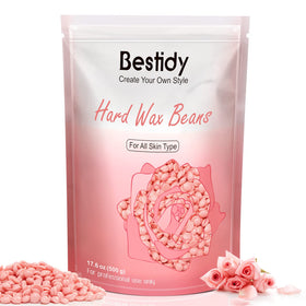 Perles de cire dure Bestidy 500g couleur rose