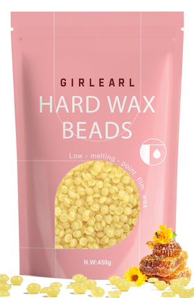 Perles de cire dure GIRLEARLE 440g avec miel pour épilation