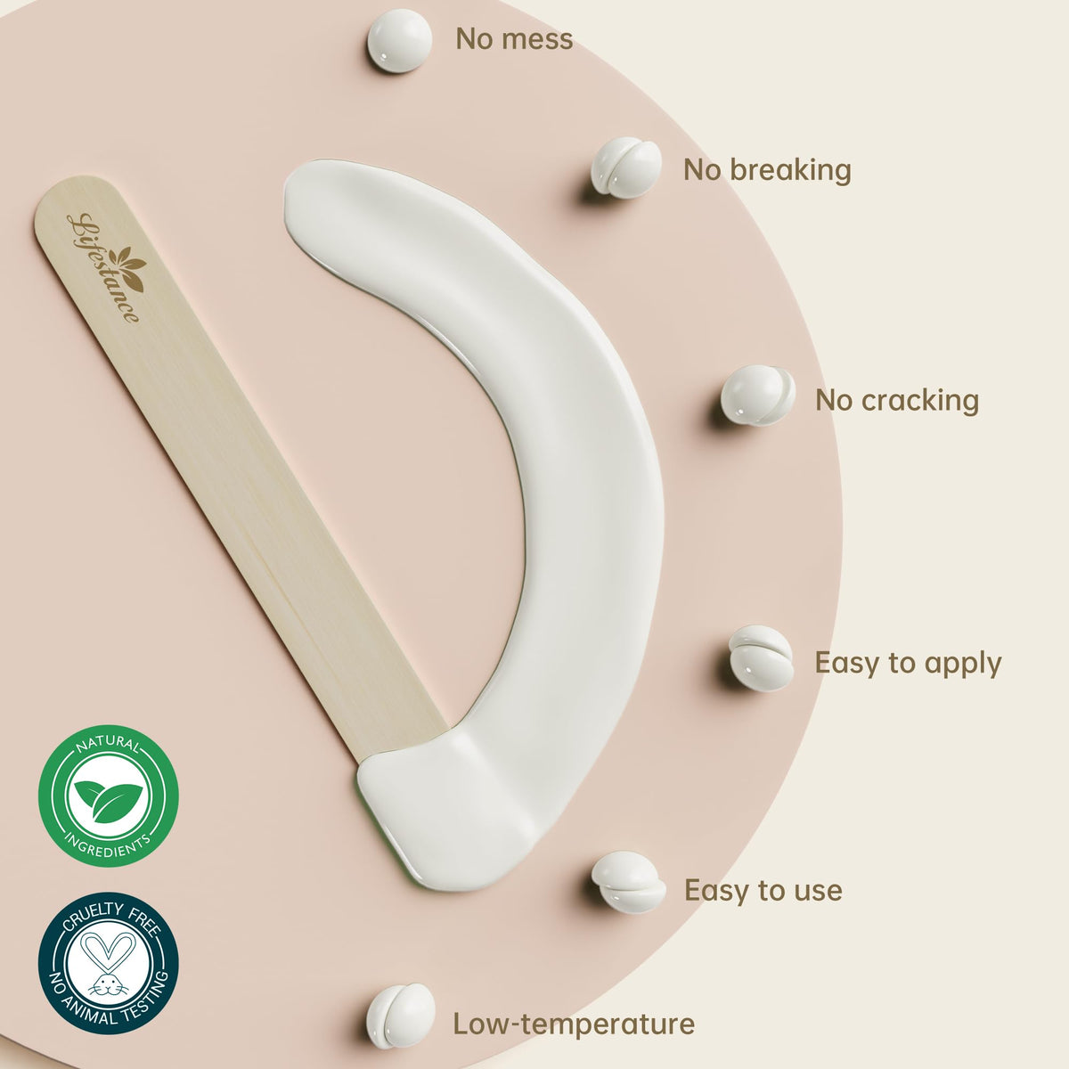 Perles de cire Lifestance avec accessoires d'épilation