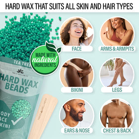Perles de cire parfumées du kit d'épilation Tress Wellness