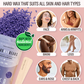Perles de cire parfumées incluses dans le kit Tress Wellness