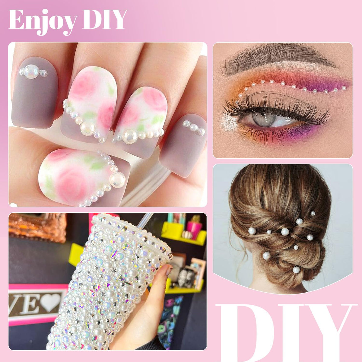 Perles plates sur un projet de scrapbooking