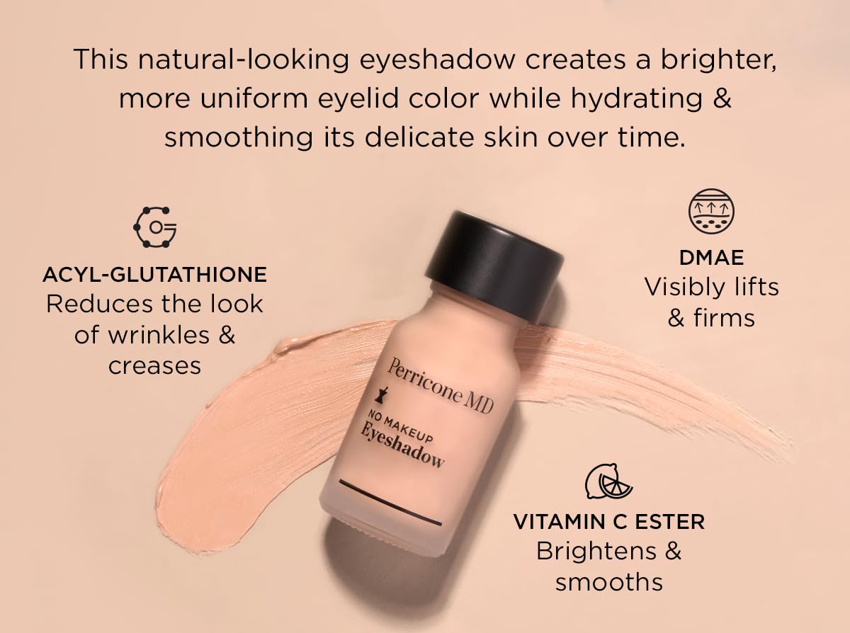Perricone MD No Makeup Liquid Eyeshadow bouteille vue de côté