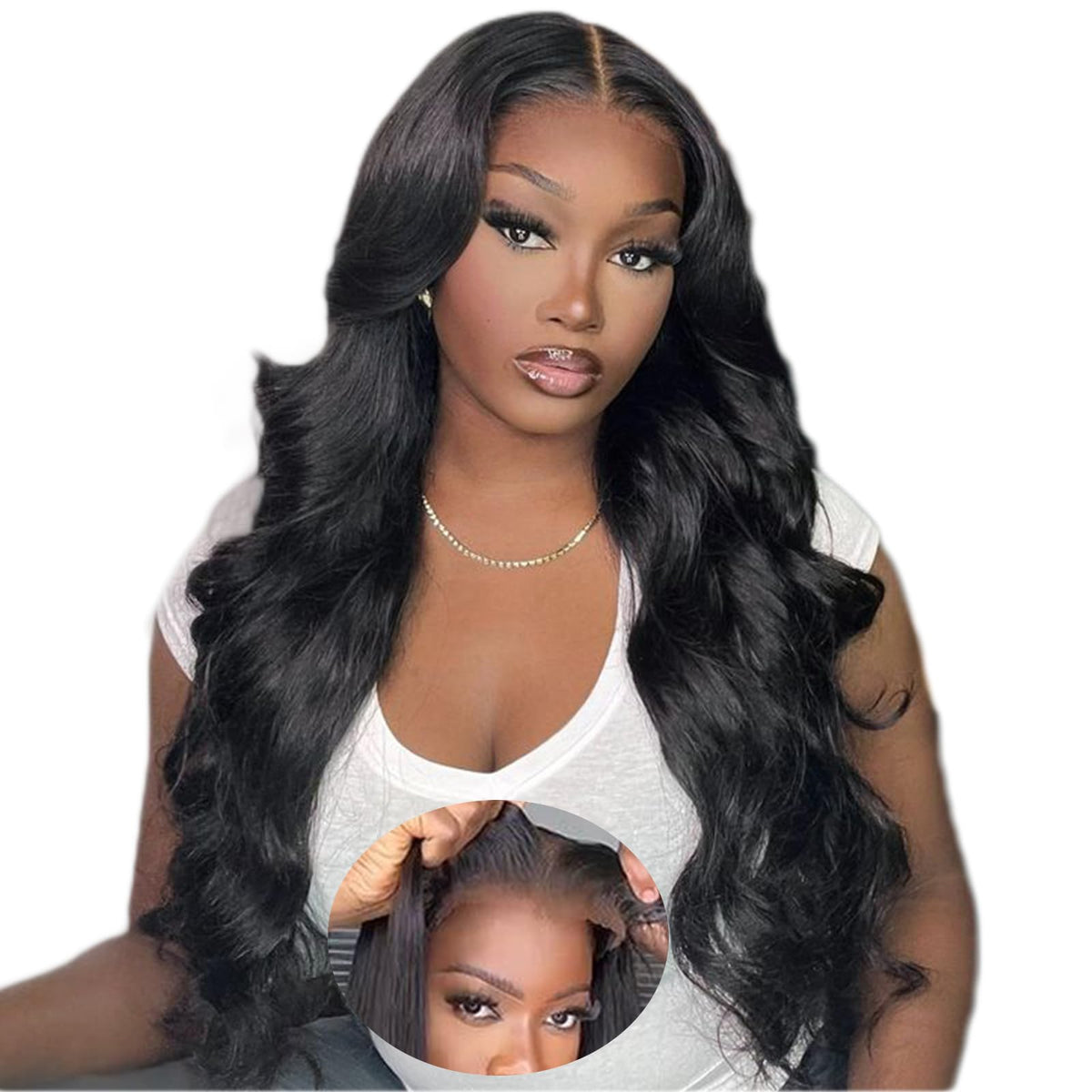 Perruque bunGiol avec accessoires de coiffure