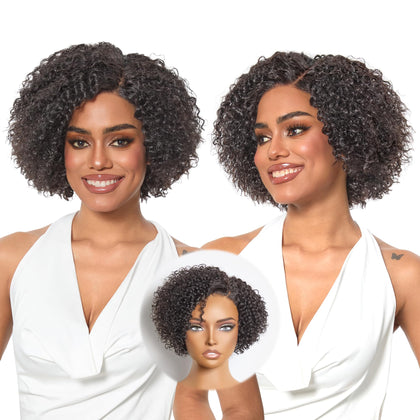 Perruque courte bouclée LUVME HAIR 8 pouces vue avant