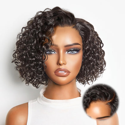 Perruque courte bouclée Water Wave LUVME HAIR vue de face