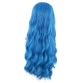 Perruque Curly 28 pouces bleu clair dans son emballage