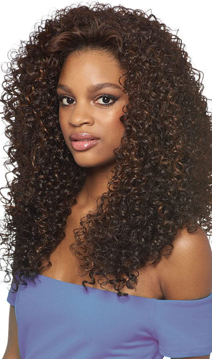 Perruque demi tresse Curly BH4/2730 vue de face