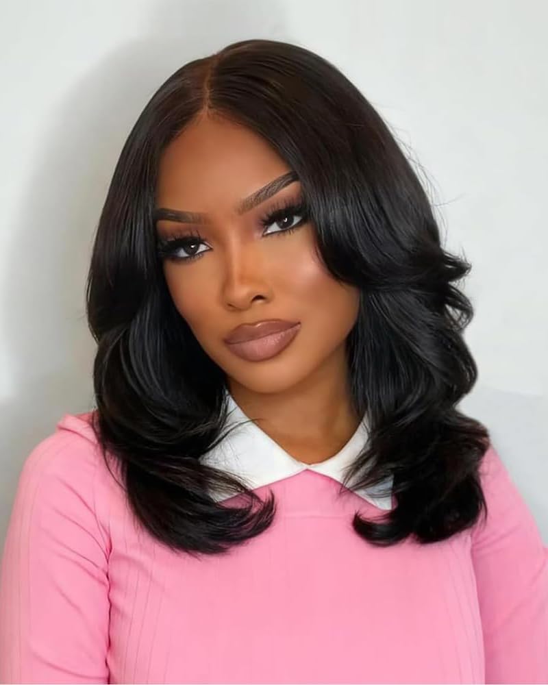 Perruque Douyin 16 pouces cheveux humains brésiliens devant