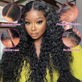 Perruque en cheveux humains avec effet naturel