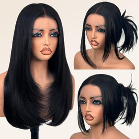 Perruque lace front glueless Su Mei.s 26 pouces vue avant