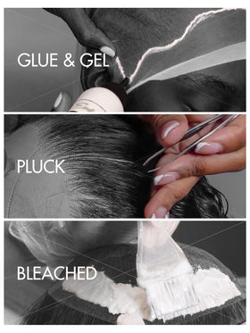 Perruque LUVME HAIR avec design à raie sur le côté