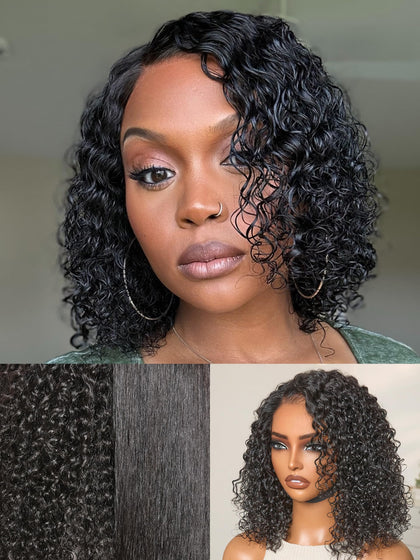 Perruque LUVME HAIR courte bouclée 5x5 vue de face