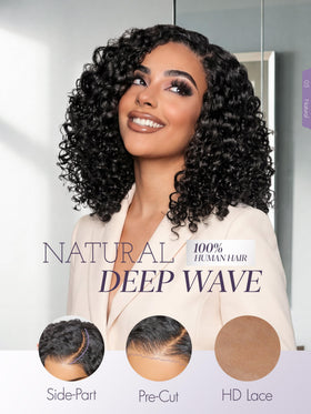 Perruque LUVME HAIR vue arrière montrant la longueur