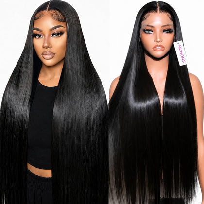 Perruque MUNONG Lace Front 30 pouces cheveux humains vue avant