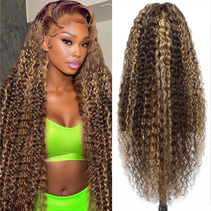 Perruque Myzebo 32 pouces ondulée en cheveux humains vue avant