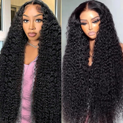 Perruque NANTLIY lace front ondulée profonde 30 pouces vue avant